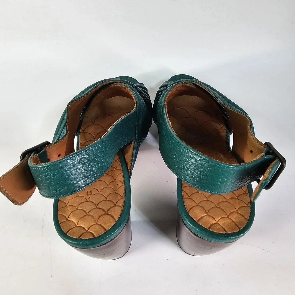 Chie Mihara Alubia Sandal Heels Womens 6 Crossover Platform Designer Slingback